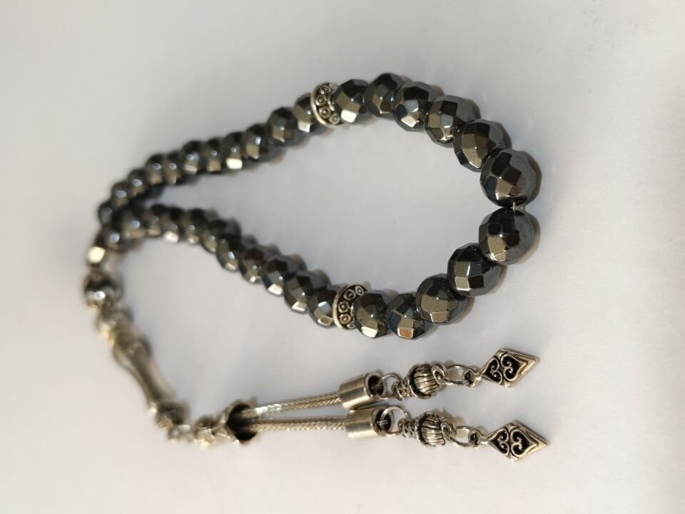 KRİSTAL KESİM HEMATİT TAŞI 33'LÜK TESBİH