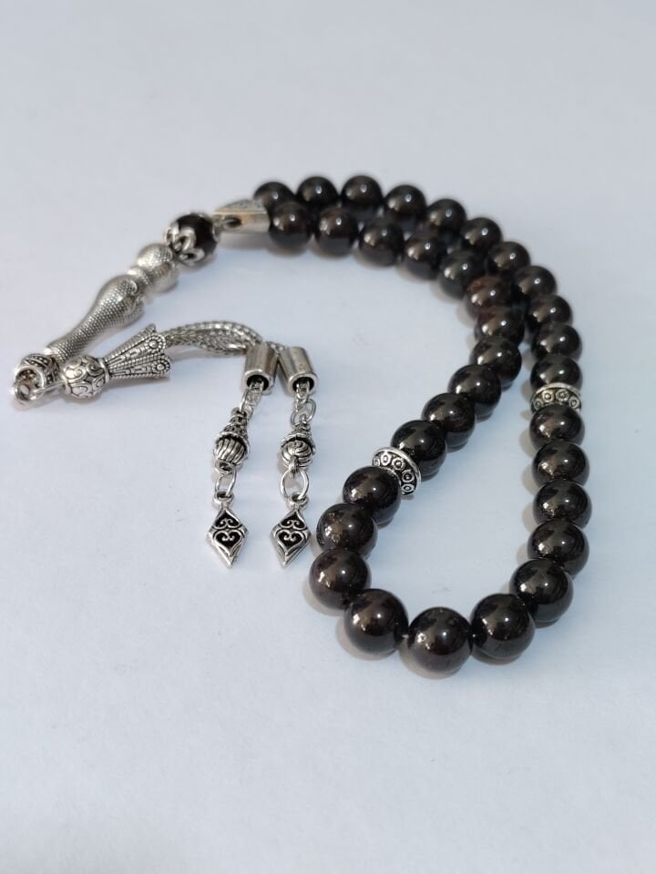 GARNET (LAL) TAŞI 33^'LÜK TESBİH (TAŞLAR 8mm BOYUTARINDADIR)