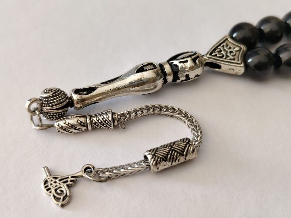 SİYAH AKİK TAŞI 33'LÜK TESBİH