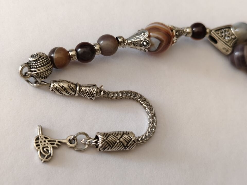 BOTSWANA AKİK TAŞI 33'LÜK TESBİH