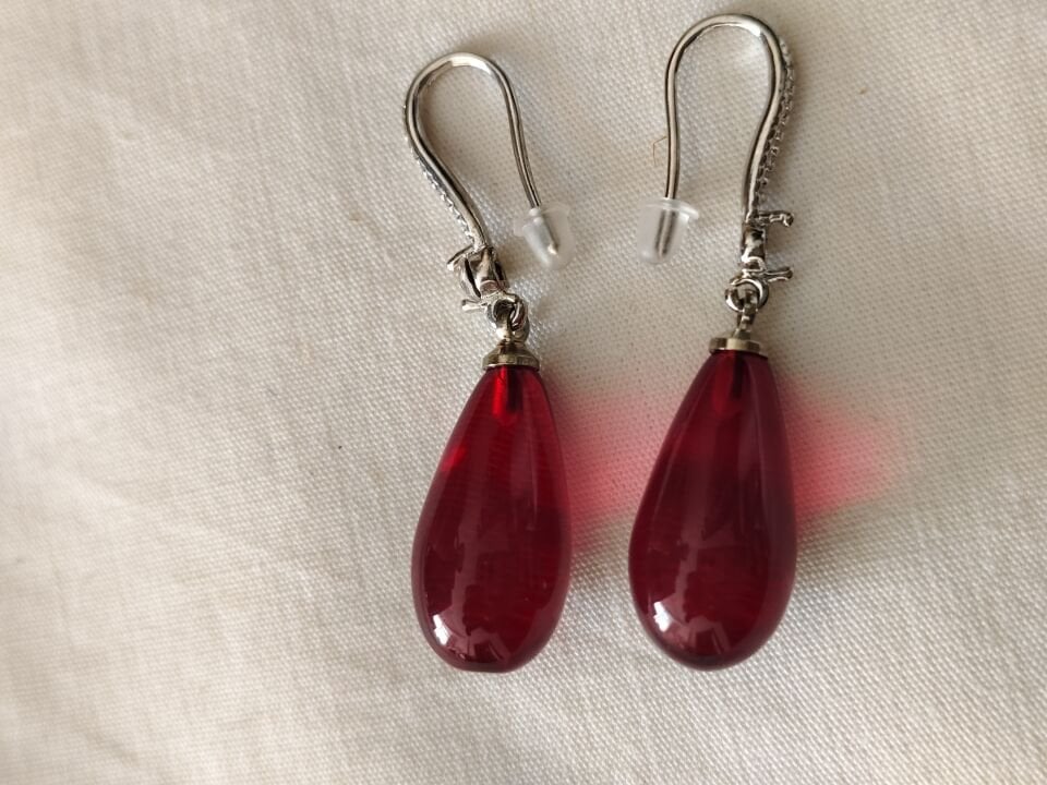 KAN KEHRİBAR KÜPE