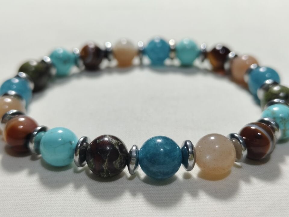 BALIK BURCU ERKEK BAYAN DOĞAL TAŞ BİLEKLİK