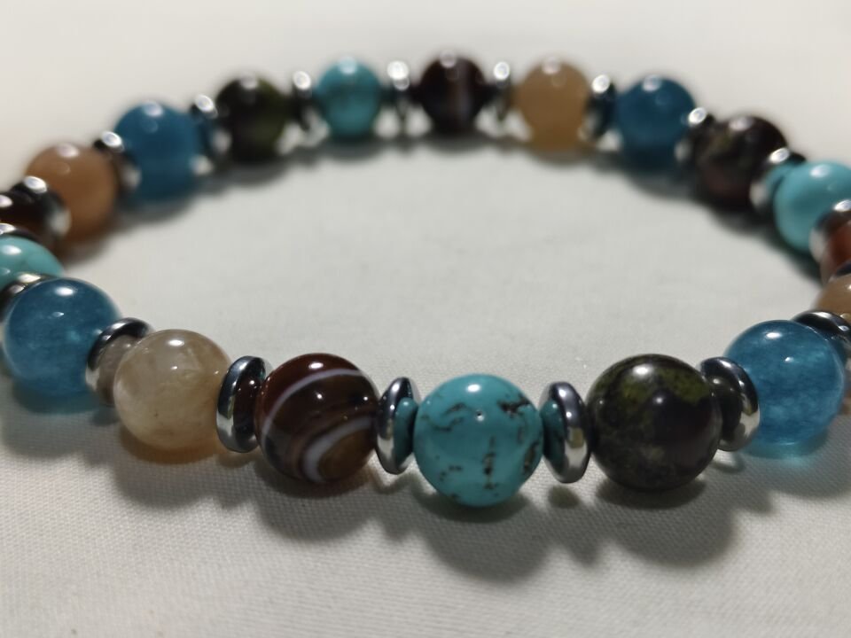 BALIK BURCU ERKEK BAYAN DOĞAL TAŞ BİLEKLİK