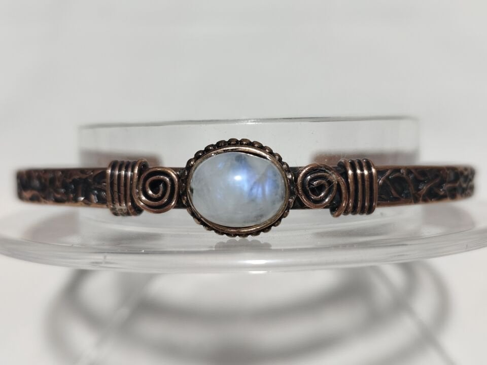 AY TAŞI BAYAN BAKIR BİLEKLİK