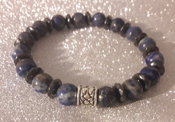 LAPİS LAZULİ TAŞI HEMATİT TAŞI BİLEKLİK