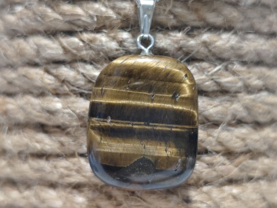 KAPLAN GÖZÜ DOĞAL TAŞ KOLYE