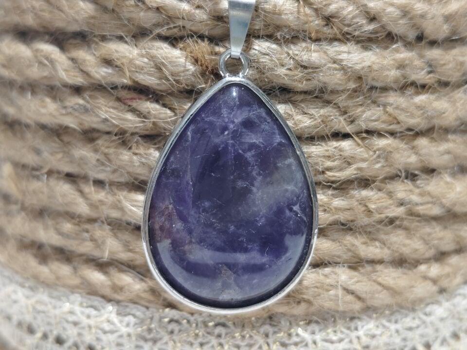 DAMLA MODEL AMETİST TAŞI DOĞAL TAŞ KOLYE