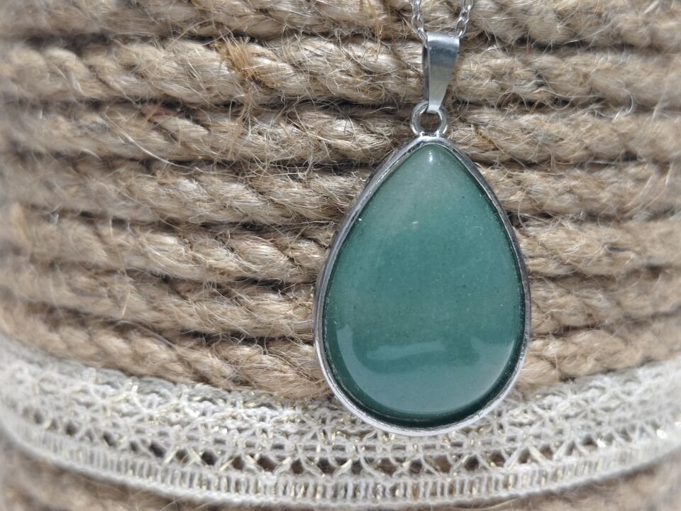 DAMLA AVENTURİN TAŞI DOĞAL TAŞ KOLYE