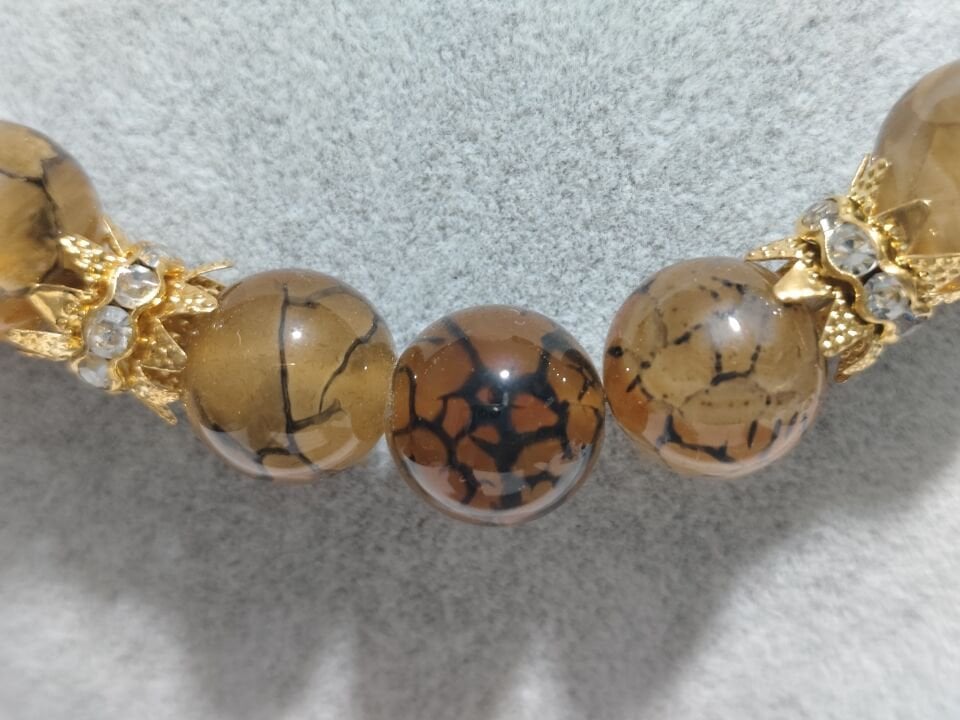 AKİK TAŞI BAYAN  DOĞAL TAŞ KOLYE