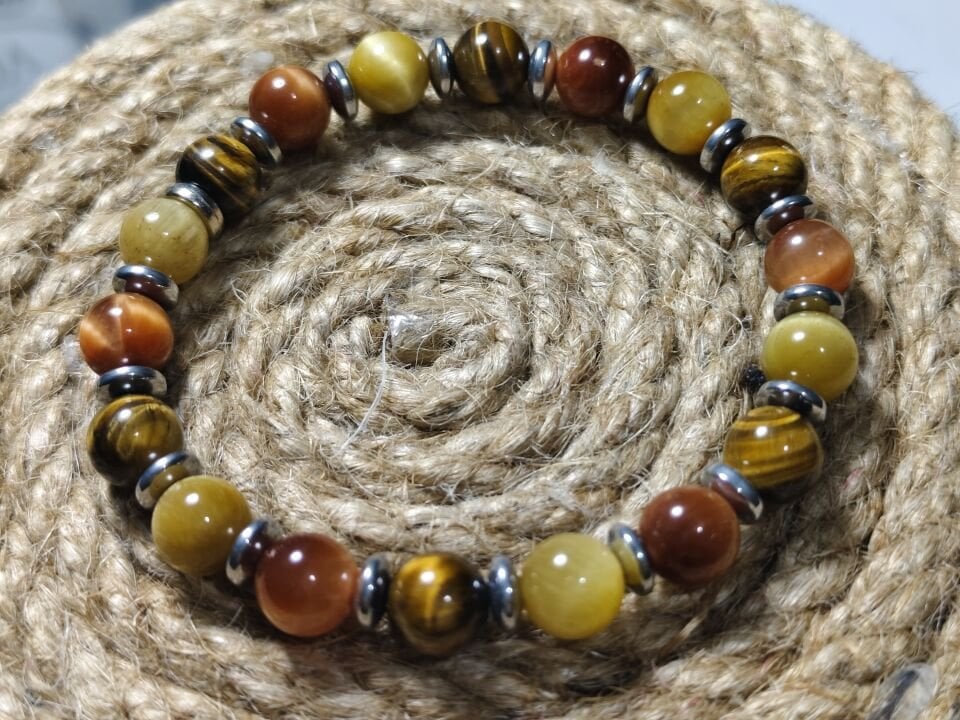 ÜÇ FARKLI KAPLAN GÖZÜ TAŞI BİR ARADA