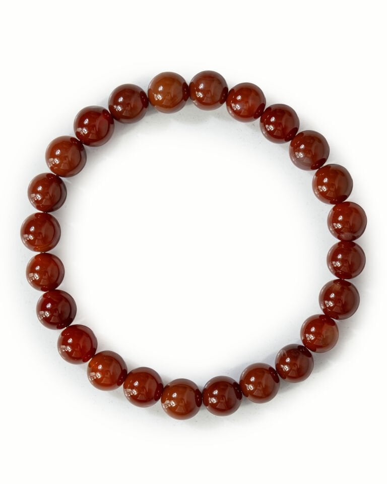 KIRMIZI JASPER TAŞI ERKEK BAYAN DOĞAL TAŞ BİLEKLİK