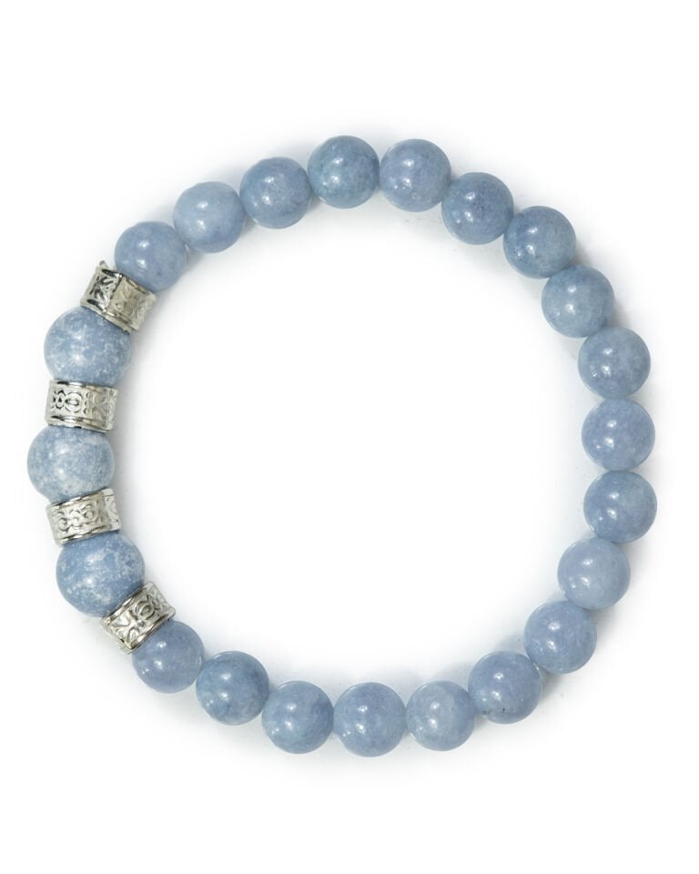 ANJELİT (MELEK) TAŞI ERKEK KADIN DOĞAL TAŞ BİLEKLİK TAŞ