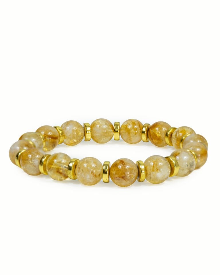 SİTRİN TAŞI ERKEK BAYAN DOĞAL TAŞ BİLEKLİK BU ÜRÜNDE TAŞLAR 10 MM BOYUTLARINDADIR