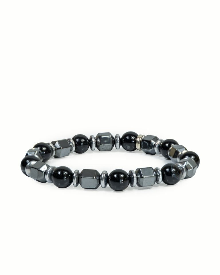 SUNGİT TAŞI  HEMATİT ERKEK BİLEKLİK