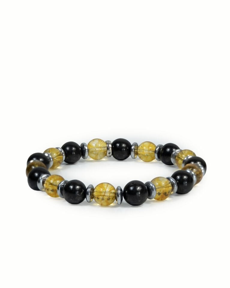 SİTRİN SUNGİT KADIN ERKEK DOĞAL TAŞ BİLEKLİK