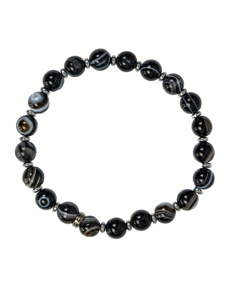 GÖZ AKİK TAŞI KADIN ERKEK DOĞAL TAŞ BİLEKLİK