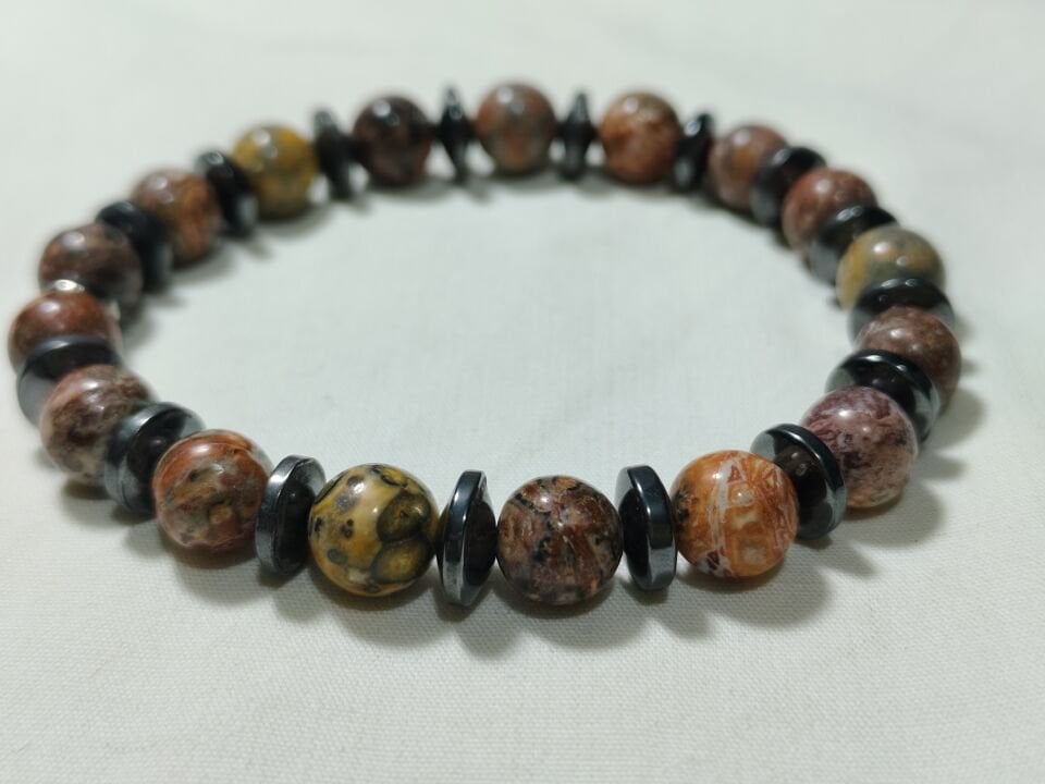 JAGUAR JASPER-PUL HEMATİT TAŞI BİLEKLİK