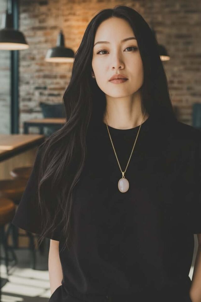 PEMBE KUVARS TAŞI BAYAN KOLYE