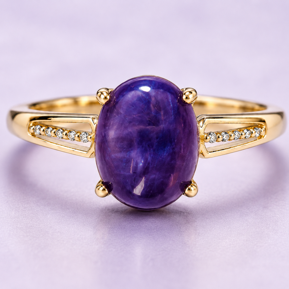 LAPİS LAZULİ TAŞI AYARLANABİLİR YÜZÜK