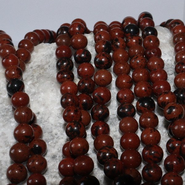 Kahverengi obsidyen (1 adet 8 mm boncuk fiyatı)