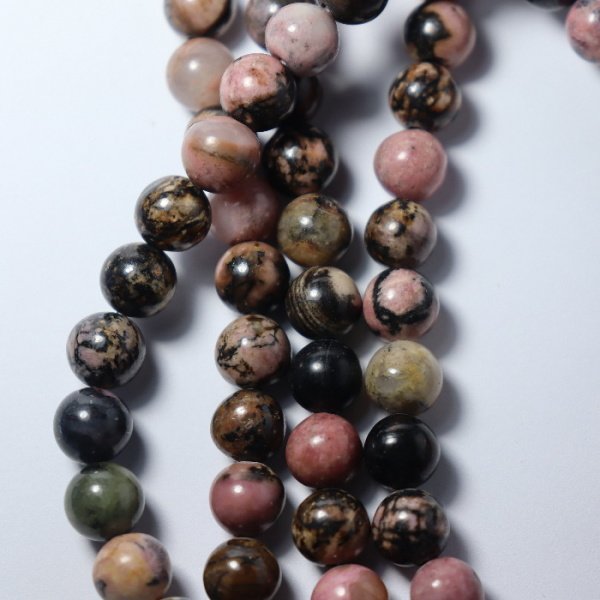 Rodonit (1 Adet 8 mm boncuk fiyatı) 8 mm