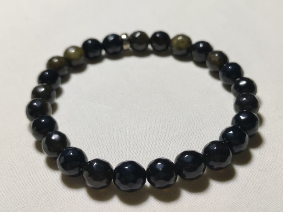 OBSİDYEN TAŞI BİLEKLİK