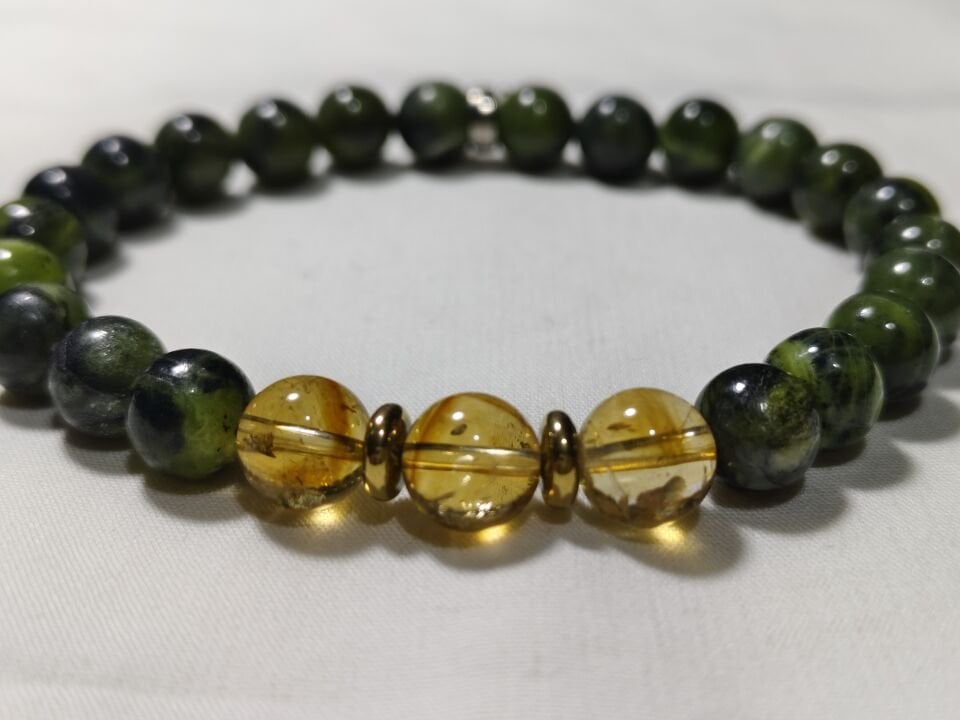 SİTRİN- YEŞİM TAŞI BİLEKLİK