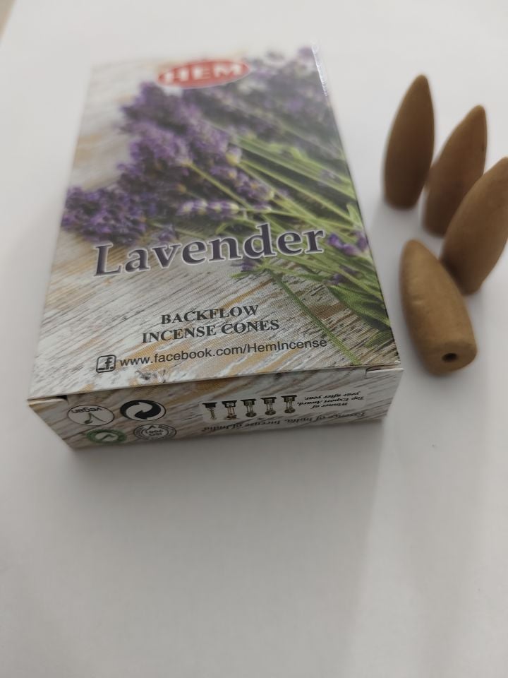 LAVANTA ÇİÇEĞİ GERİ AKIŞLI KONİK TÜTSÜ 10 ADET