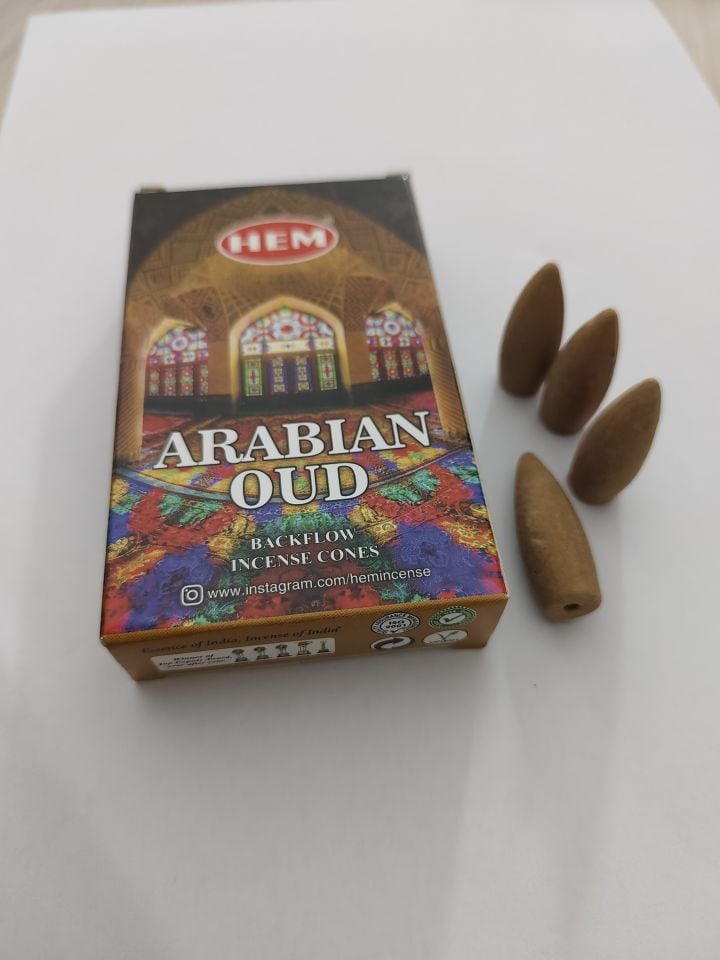 ARABİC OUD KOKUSU GERİ AKIŞLI  KONİK TÜTSÜ